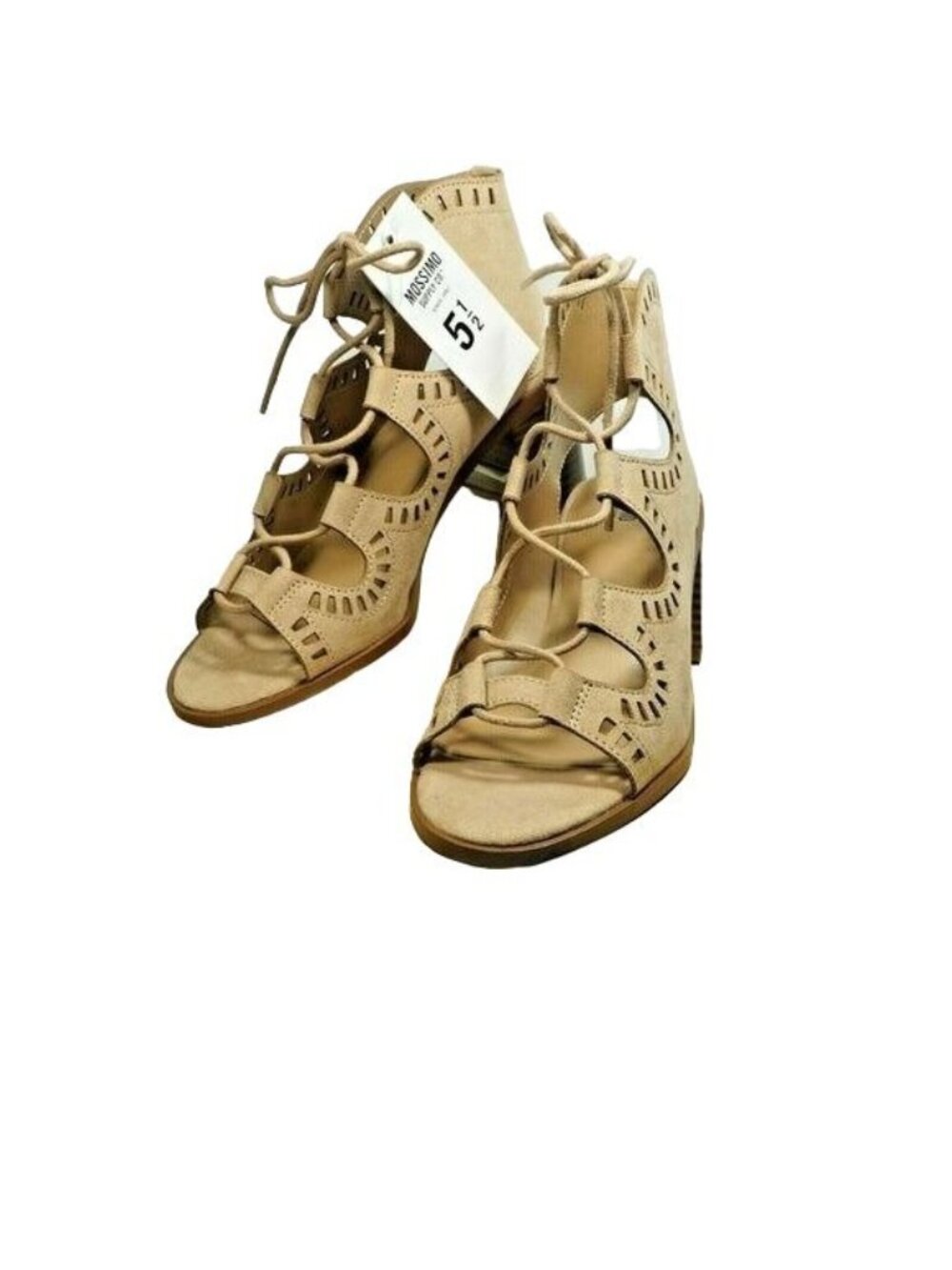 NEW MOSSIMO Women's 5.5 Tan heels sandals wedge Maeve Blush 9601257 - Picture 2 of 8